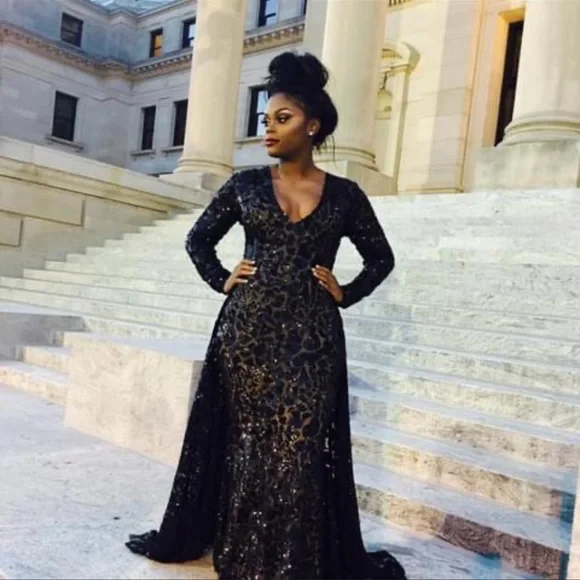 Versallies Dresses | Evening Gown by Versallies in Brooklyn, NYC | Color: Black | Size: 10 | Pm-06649585's Closet